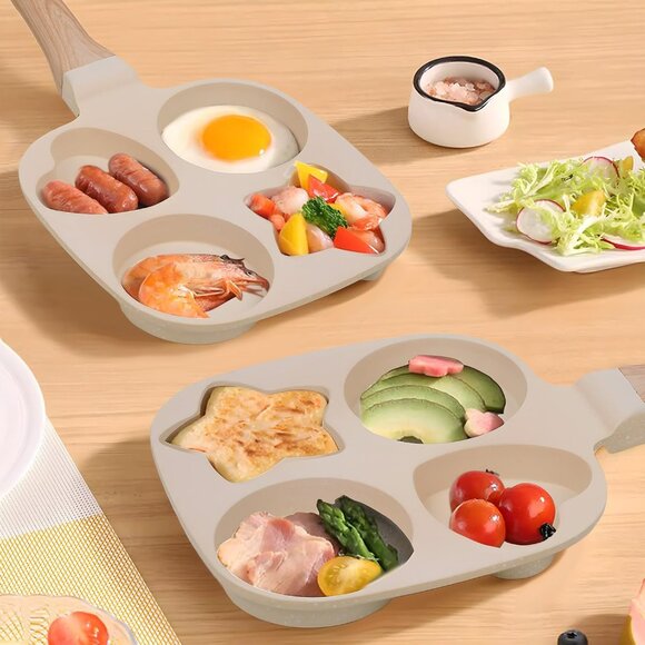 Non-stick Pan Pot Home Kitchen Cookware Egg Hamburger Steak Flat Bottom Frying - Picture 2 of 9